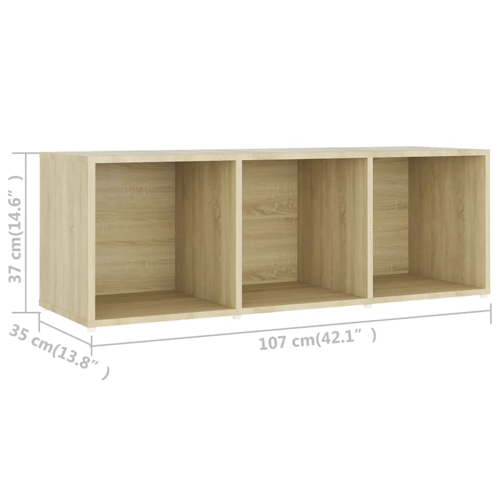 Mobili TV 2 pz Rovere Sonoma 107x35x37 cm in Truciolato 3079910