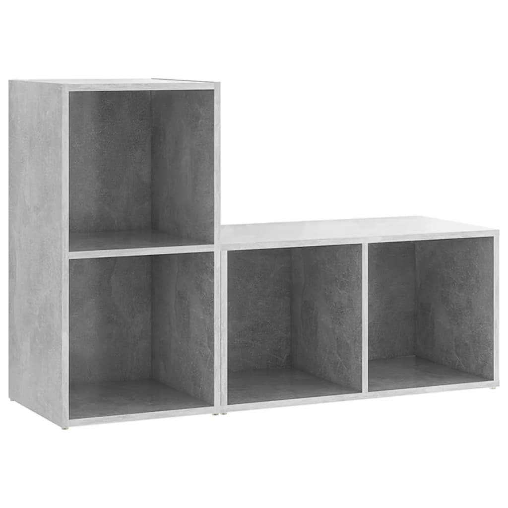 Mobili TV 2 pz Grigio Cemento 72x35x36,5 cm in Truciolato  cod mxl 26626