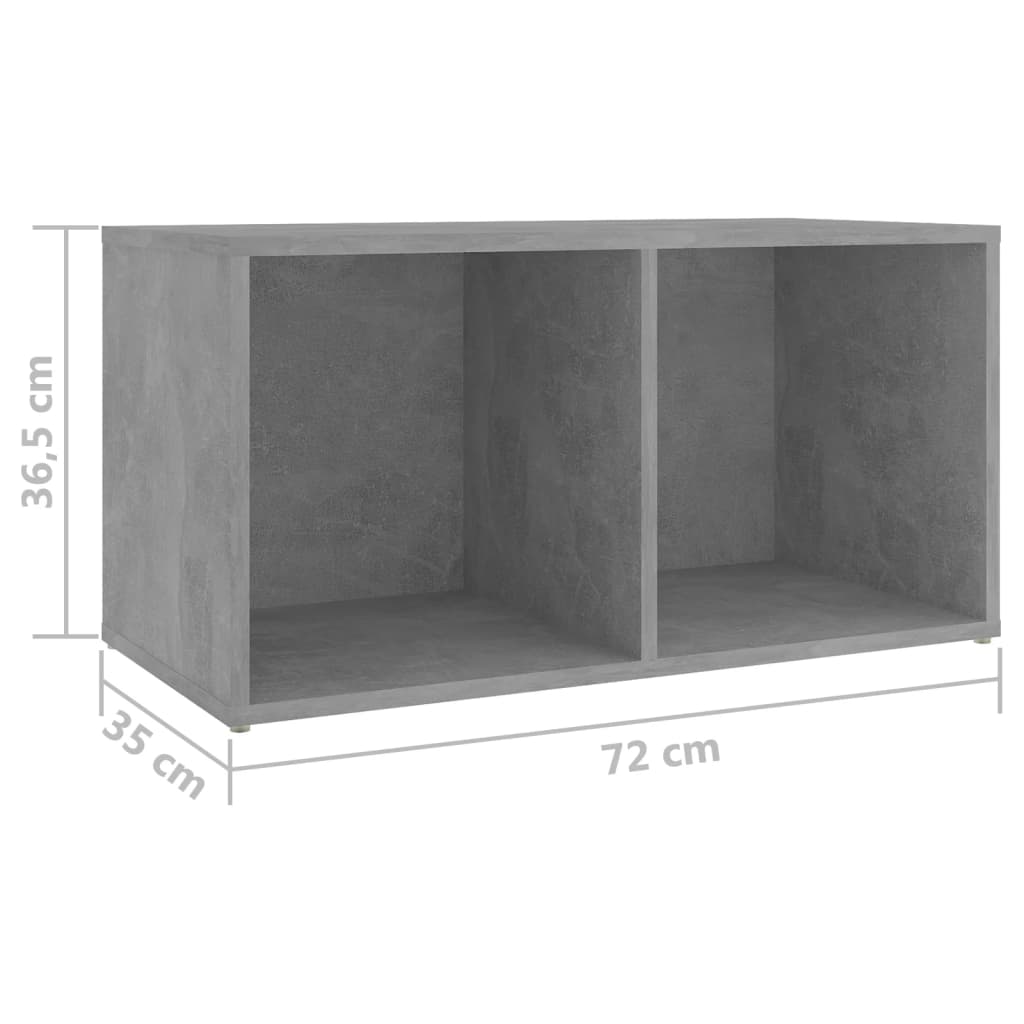 Mobili TV 2 pz Grigio Cemento 72x35x36,5 cm in Truciolato  cod mxl 26626