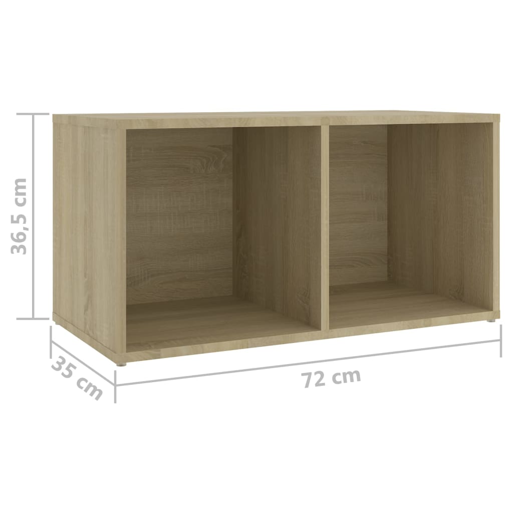 Mobili TV 4 pz Rovere Sonoma 72x35x36,5 cm in Truciolato 3079973