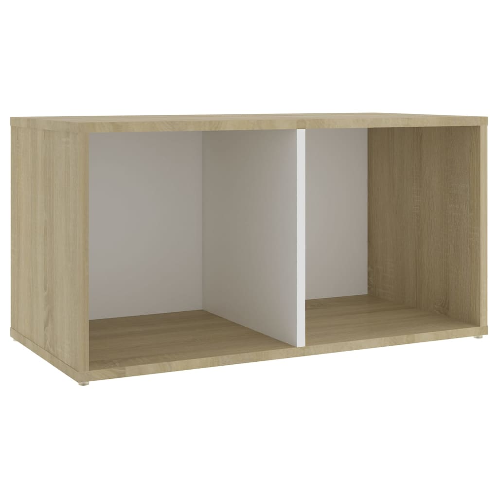 Mobili TV 4 pz Bianco e Rovere Sonoma 72x35x36,5 cm Truciolato 3079975