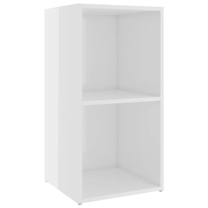 Mobili Porta TV 4 pz Bianco Lucido 72x35x36,5 cm in Truciolato 3079976