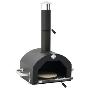 Forno per Pizza e Barbecue 3-in-1 Nero 3079733