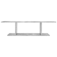 Armadietto a Parete per TV Grigio Cemento 103x30x26,5 cm cod mxl 57571