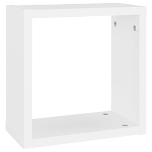 Mensole Parete a Cubo 4 pz Bianco 30x15x30cm 806999