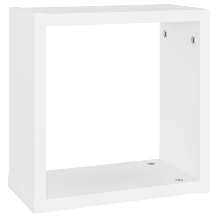 Mensole Parete a Cubo 4 pz Bianco 30x15x30cm 806999