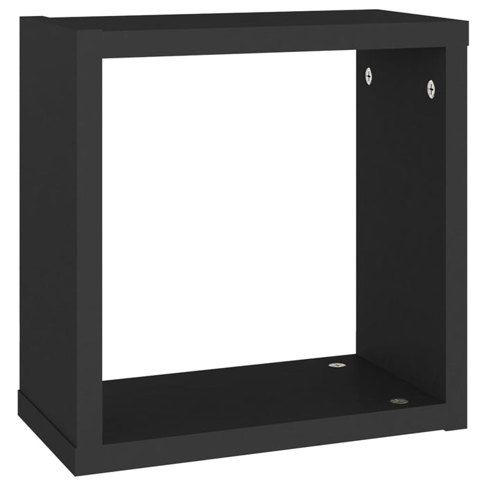 Mensole Parete a Cubo 6 pz Nero 30x15x30cm cod mxl 33099