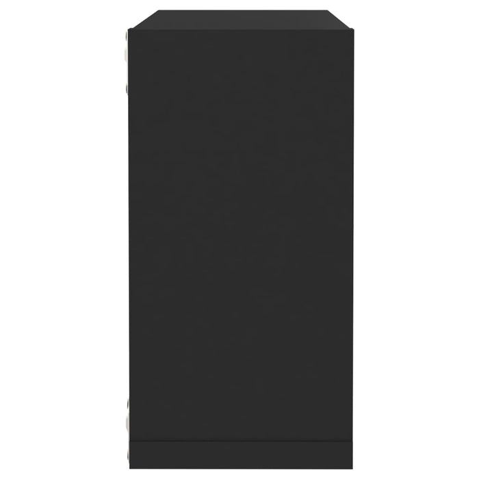 Mensole Parete a Cubo 6 pz Nero 30x15x30cm cod mxl 33099