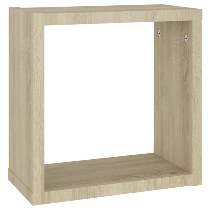 Mensole Parete a Cubo 6 pz Rovere Sonoma 30x15x30 cm cod mxl 58729