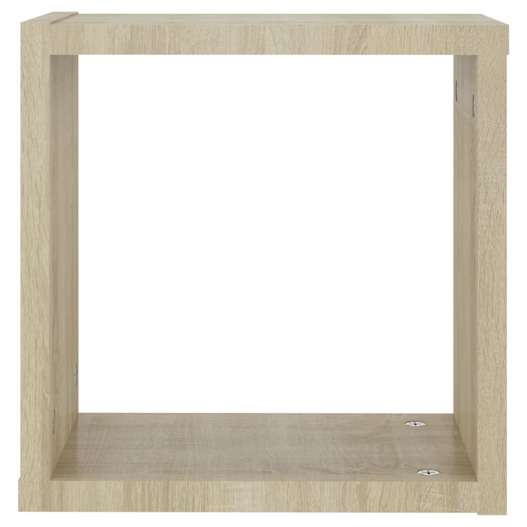 Mensole Parete a Cubo 6 pz Rovere Sonoma 30x15x30 cm cod mxl 58729