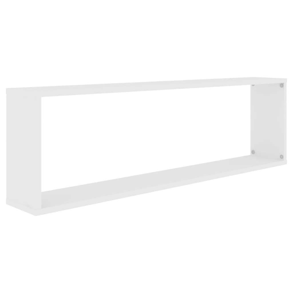 Mensole Parete a Cubo 2 pz Bianco 100x15x30 cm in Multistrato cod mxl 53364