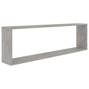 Mensole a Cubo 4 pz Grigio Cemento 100x15x30 cm in Truciolato 807092