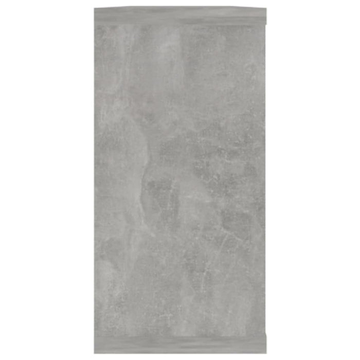 Mensole a Cubo 4 pz Grigio Cemento 100x15x30 cm in Truciolato 807092