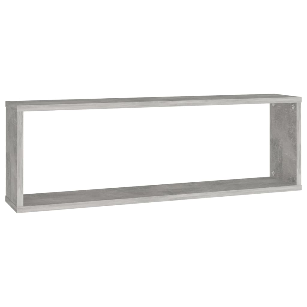 Mensole a Cubo 2 pz Grigio Cemento 80x15x26,5 cm in Truciolato cod mxl 52937