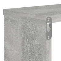 Mensole a Cubo 2 pz Grigio Cemento 80x15x26,5 cm in Truciolato cod mxl 52937