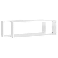 Mensole Parete a Cubo 2pz Bianco Lucido 80x15x26,5cm Truciolato cod mxl 57944