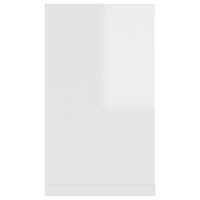 Mensole Parete a Cubo 2pz Bianco Lucido 80x15x26,5cm Truciolato cod mxl 57944