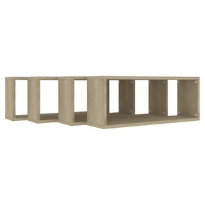 Mensole a Cubo 4 pz Sonoma 60x15x23 cm in Truciolato cod mxl 51894