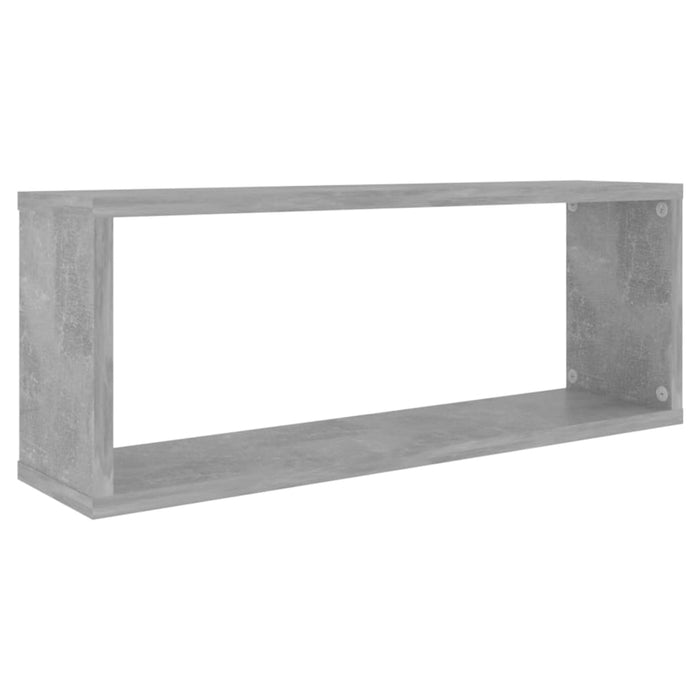 Mensole Parete a Cubo 2pz Grigio Cemento 60x15x23 cm Truciolato cod mxl 51728