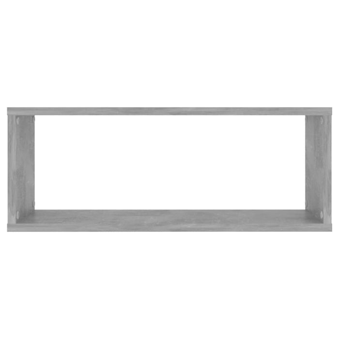 Mensole Parete a Cubo 2pz Grigio Cemento 60x15x23 cm Truciolato cod mxl 51728