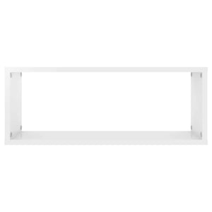 Mensole Parete a Cubo 4 pz Bianco Lucido 60x15x23 cm Truciolato cod mxl 51696