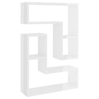 Mensole a Muro 2 pz Bianco Lucido 50x15x50 cm in Truciolato cod mxl 33121