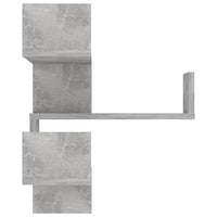 Scaffale Angolare Parete Grigio Cemento 40x40x50 cm Truciolato 807231