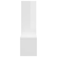 Mensole a Muro 2 pz Bianco Lucido 50x15x50 cm in Truciolato cod mxl 33060