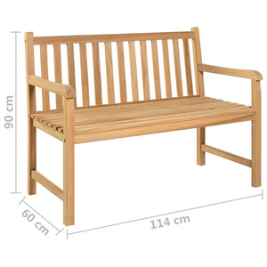 Panchina da Giardino 114 cm in Legno Massello di Teak cod mxl 45664