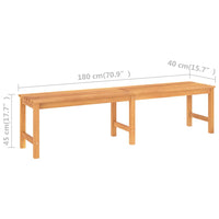 Panchina da Giardino 180 cm in Legno Massello di Teak cod mxl 46038