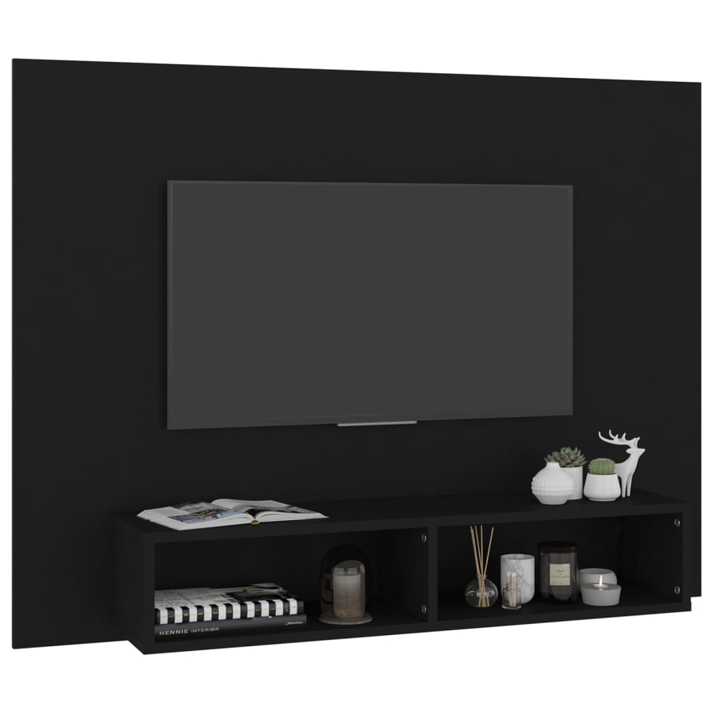 Mobile TV a Muro Bianco 120x23,5x90 cm in Truciolato 808270