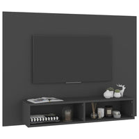 Mobile Porta TV a Muro Grigio 120x23,5x90cm in Truciolato cod mxl 10280