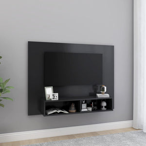 Mobile Porta TV a Muro Grigio 120x23,5x90cm in Truciolato cod mxl 10280