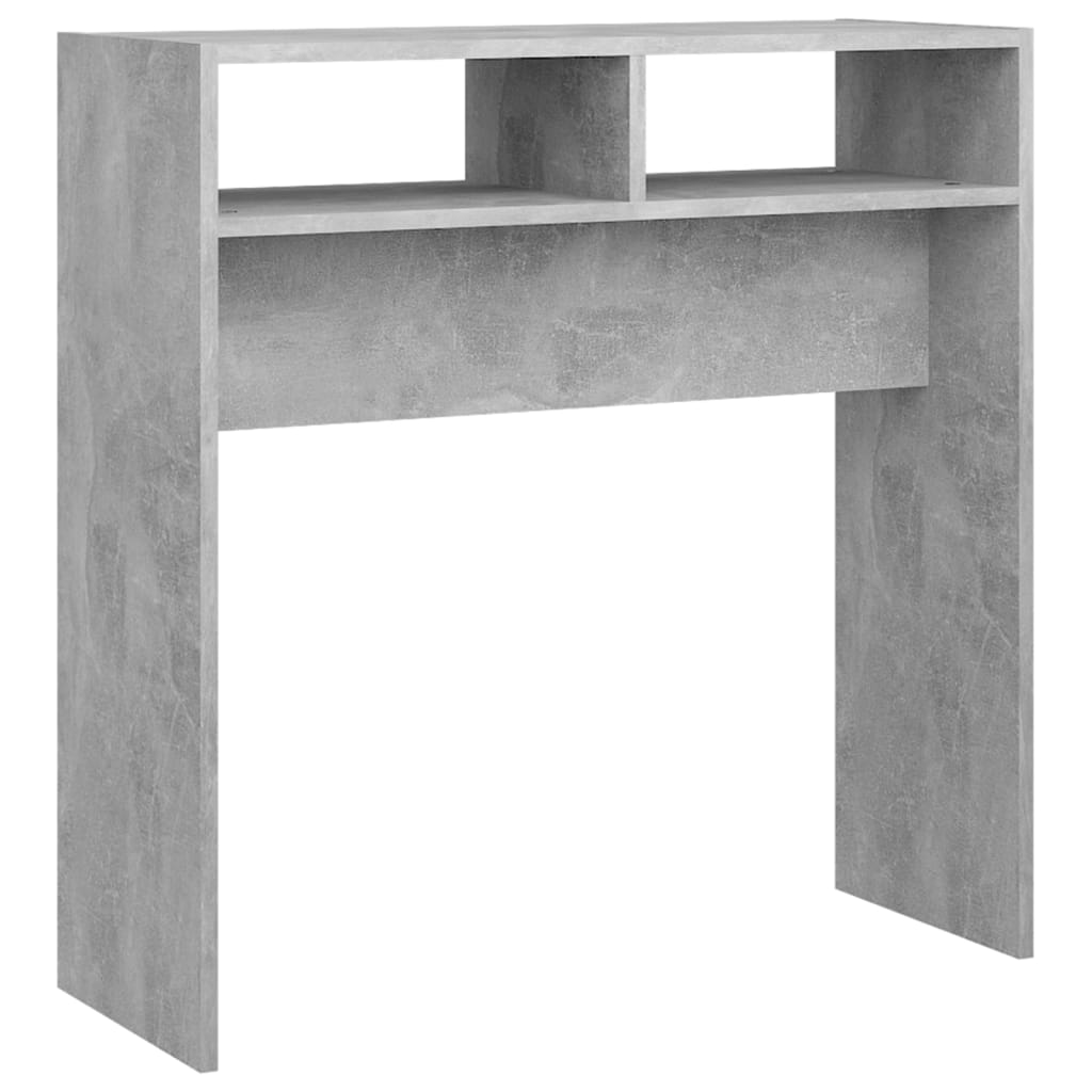 Tavolo Consolle Grigio Cemento 78x30x80 cm in Truciolato cod mxl 6423