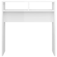 Tavolo Consolle Bianco Lucido 78x30x80 cm in Truciolato cod mxl 8847