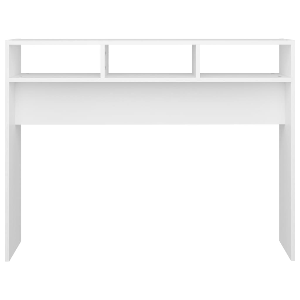 Tavolo Consolle Bianco 105x30x80 cm in Truciolato 808305