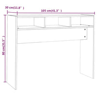 Tavolo Consolle Bianco 105x30x80 cm in Truciolato