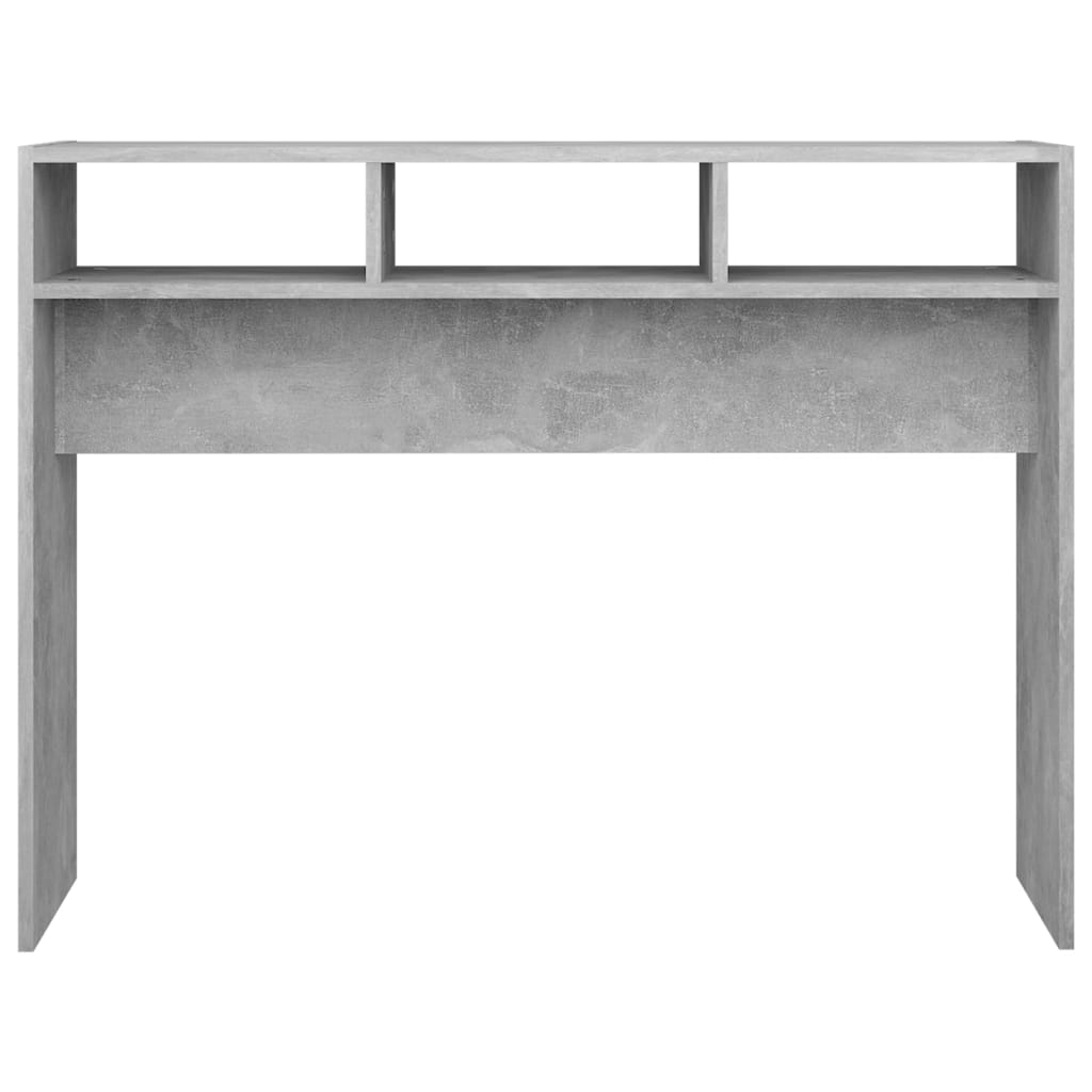 Tavolo Consolle Grigio Cemento 105x30x80 cm in Truciolato cod mxl 8297