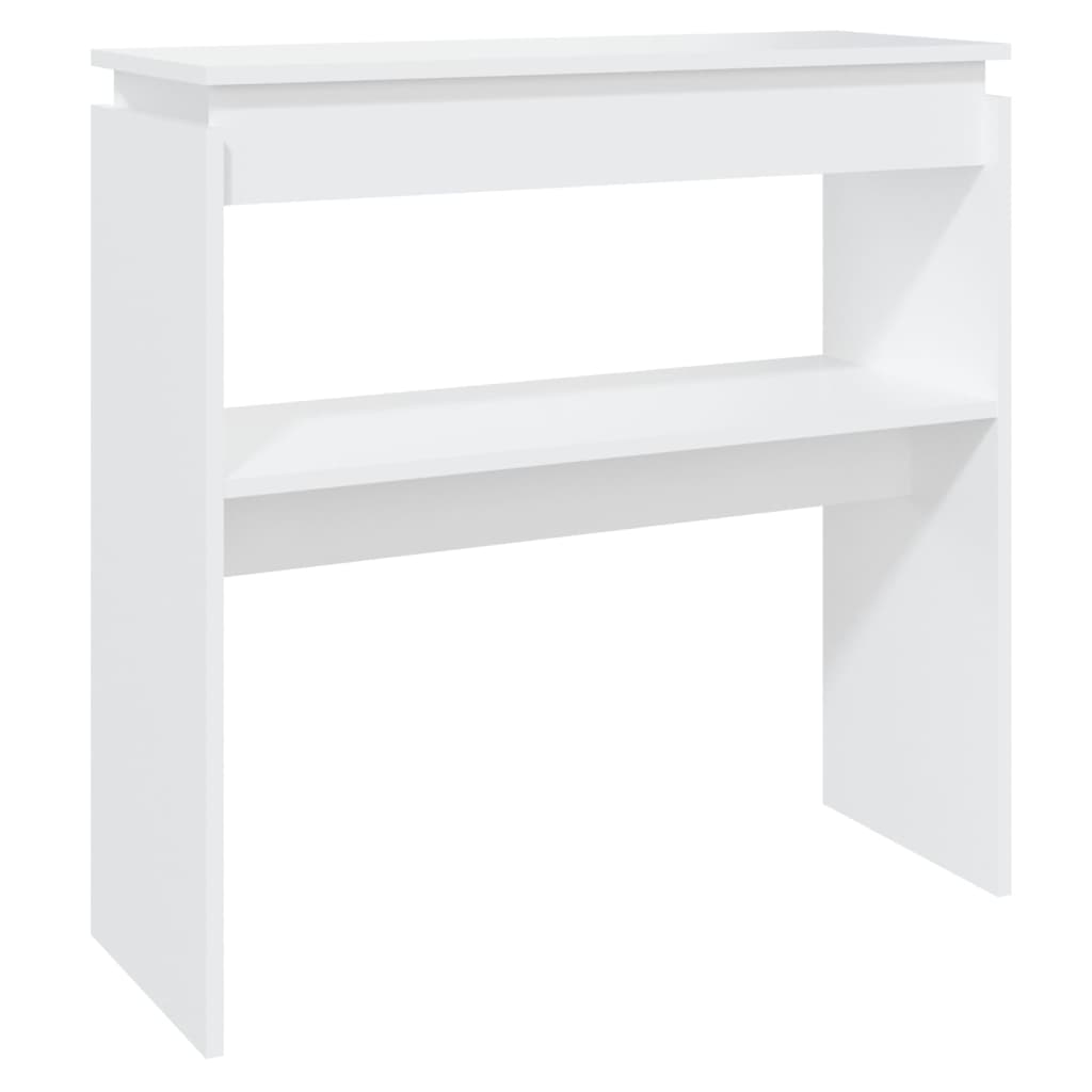 Tavolo Consolle Bianco 80x30x80 cm in Truciolato 808314