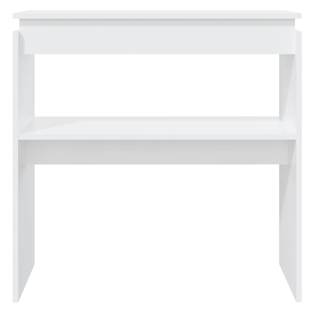 Tavolo Consolle Bianco 80x30x80 cm in Truciolato 808314