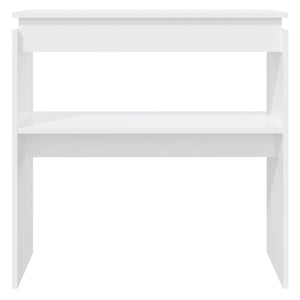 Tavolino Consolle Bianco 80x30x80 cm in Legno Multistrato 808314