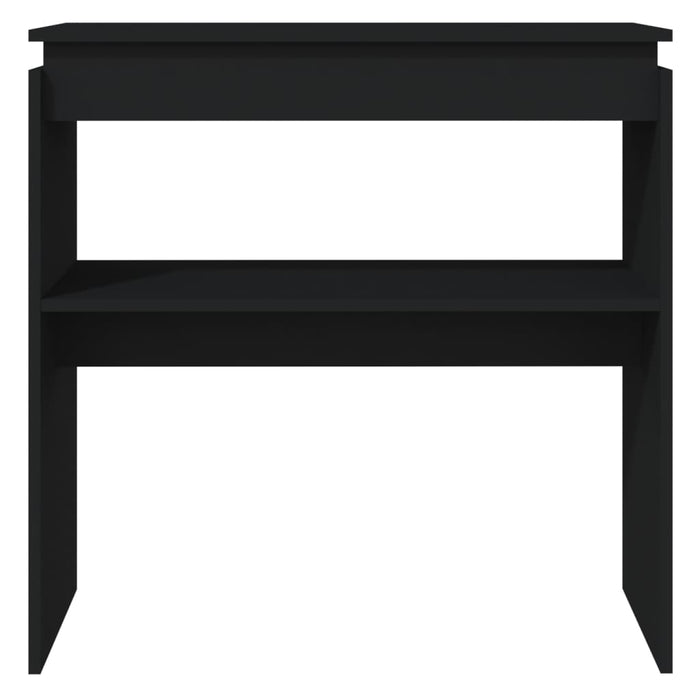 Tavolo Consolle Nero 80x30x80 cm in Truciolato 808315