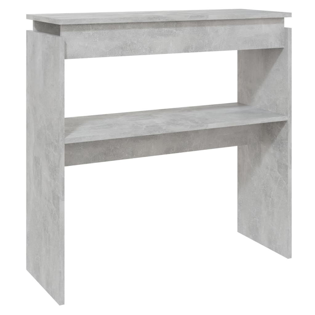 Tavolo Consolle Grigio Cemento 80x30x80 cm in Truciolato 808318