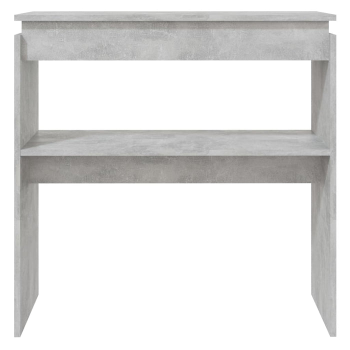 Tavolo Consolle Grigio Cemento 80x30x80 cm in Truciolato 808318