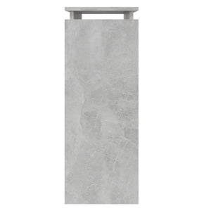 Tavolo Consolle Grigio Cemento 80x30x80 cm in Truciolato 808318