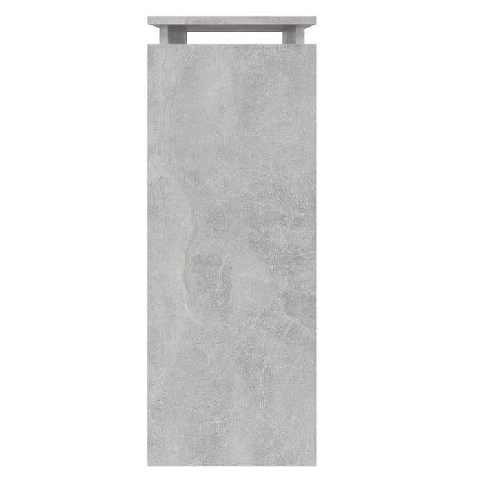 Tavolo Consolle Grigio Cemento 80x30x80 cm in Truciolato 808318