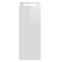 Tavolo Consolle Bianco Lucido 80x30x80 cm in Truciolato cod mxl 13134