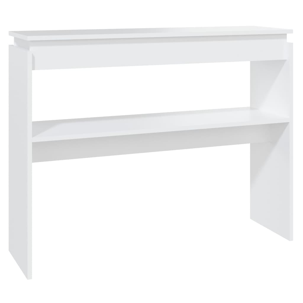 Tavolo Consolle Bianco 102x30x80 cm in Truciolato 808323