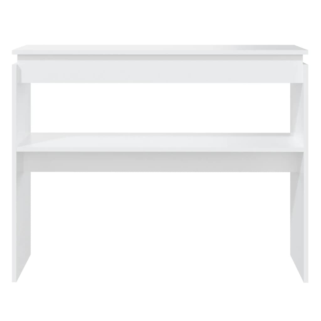 Tavolo Consolle Bianco 102x30x80 cm in Truciolato 808323