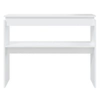 Tavolo Consolle Bianco 102x30x80 cm in Truciolato 808323